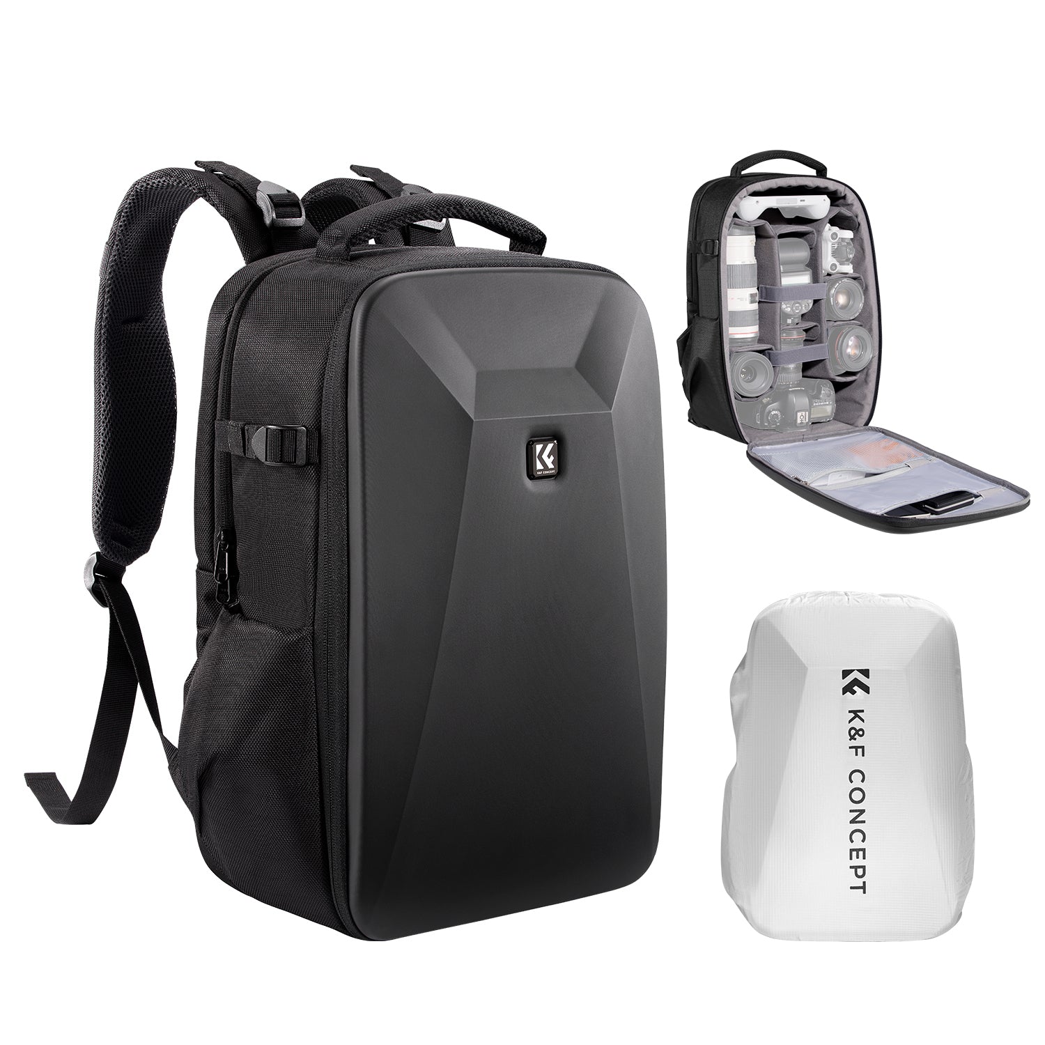K&F Camera Backpack Hardshell Photography Camera Bag with 15.6 Inch Laptop Compartment Backpack 22L Nature Wander 10 (Black) K&F Camera Backpack Hardshell Photography Camera Bag with 15.6 Inch Laptop Compartment Backpack 22L Nature Wander 10 (Black)